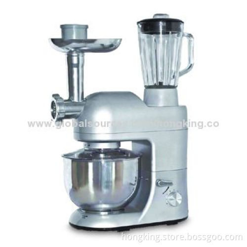 New Design Multifunction Stand Mixer with Meat Grinder, Blender and Transparent Bowl Cover